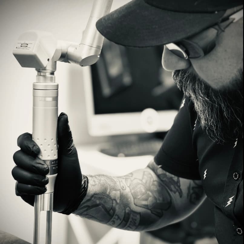 Mondo Rivera tattooing at Pigment ATX